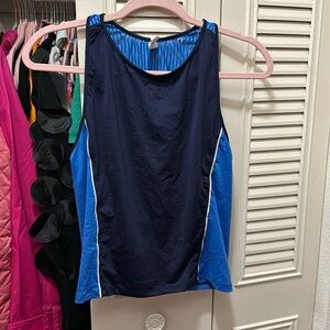 UNDER ARMOUR HEAT GEAR GOOD CONDITION NAVY & LIGHT BLUE WORKOUT TANK TOP SIZE XL